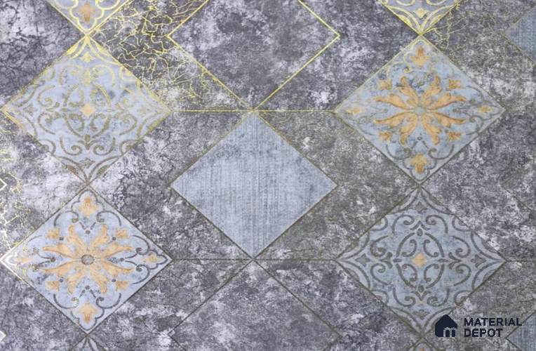 AMFL22615 | 10 Meter x 21 Inches Geometric Look Wallpaper - 57.41 Sq. Ft. | Minimum 15% wastage during installation