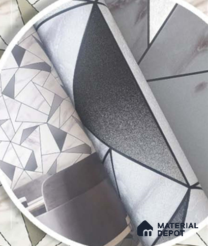 228102 | 10 Meter x 21 Inches Geometric Look Wallpaper - 57.41 Sq. Ft. | Minimum 15% wastage during installation