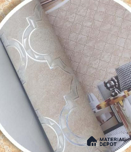 228113 | 10 Meter x 21 Inches Geometric Look Wallpaper - 57.41 Sq. Ft. | Minimum 15% wastage during installation