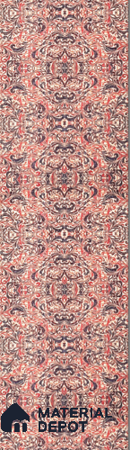 Red Patterned Look Cork Decorative Wall Panel PN 03693 8 ft x 2 ft - 1.25 mm | Suitable for Feature Wall, TV Unit & Living Room | Width is Subjected to 5% Variation