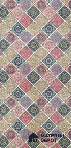 Multi Colour Patterned Look Cork Decorative Wall Panel PN 03704 8 ft x 2 ft - 1.25 mm | Suitable for Feature Wall, TV Unit & Living Room | Width is Subjected to 5% Variation