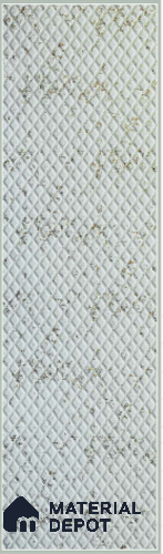 White Embossed Look Decorative Wall Panel PN 03119 8 ft x 2 ft - 1.5 mm | Suitable for Feature Wall, TV Unit & Living Room | Width is Subjected to 5% Variation