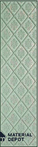 Green Embossed Look Decorative Wall Panel PN 03124 8 ft x 2 ft - 1.5 mm | Suitable for Feature Wall, TV Unit & Living Room | Width is Subjected to 5% Variation