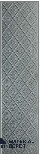 Grey Embossed Look Decorative Wall Panel PN 03128 8 ft x 2 ft - 1.5 mm | Suitable for Feature Wall, TV Unit & Living Room | Width is Subjected to 5% Variation