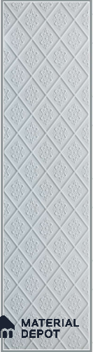 White Embossed Look Decorative Wall Panel PN 03130 8 ft x 2 ft - 1.5 mm | Suitable for Feature Wall, TV Unit & Living Room | Width is Subjected to 5% Variation