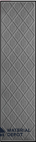 Black Embossed Look Decorative Wall Panel PN 03132 8 ft x 2 ft - 1.5 mm | Suitable for Feature Wall, TV Unit & Living Room | Width is Subjected to 5% Variation