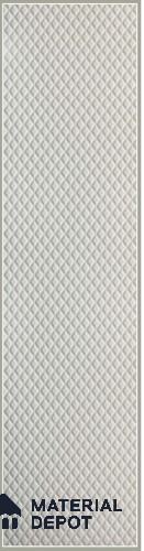 White Embossed Look Decorative Wall Panel PN 03134 8 ft x 2 ft - 1.5 mm | Suitable for Feature Wall, TV Unit & Living Room | Width is Subjected to 5% Variation