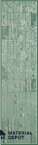 Green Embossed Look Decorative Wall Panel PN 03163 8 ft x 2 ft - 1.5 mm | Suitable for Feature Wall, TV Unit & Living Room | Width is Subjected to 5% Variation