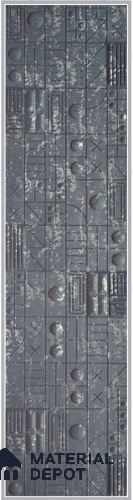 Grey Embossed Look Decorative Wall Panel PN 03165 8 ft x 2 ft - 1.5 mm | Suitable for Feature Wall, TV Unit & Living Room | Width is Subjected to 5% Variation