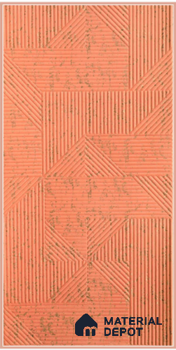 Red Embossed Look Decorative Wall Panel PN 03168 8 ft x 4 ft - 1.5 mm | Suitable for Feature Wall, TV Unit & Living Room | Width is Subjected to 5% Variation