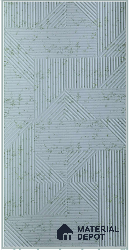 White Embossed Look Decorative Wall Panel PN 03170 8 ft x 4 ft - 1.5 mm | Suitable for Feature Wall, TV Unit & Living Room | Width is Subjected to 5% Variation