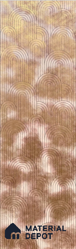 Multi Colour Metallic Look HDF Decorative Wall Panel PN 03800 8 ft x 2 ft - 6 mm | Suitable for Feature Wall, TV Unit & Living Room | Width is Subjected to 5% Variation