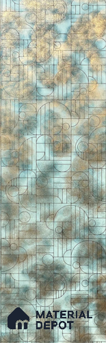 Grey Metallic Look HDF Decorative Wall Panel PN 03805 8 ft x 2 ft - 6 mm | Suitable for Feature Wall, TV Unit & Living Room | Width is Subjected to 5% Variation