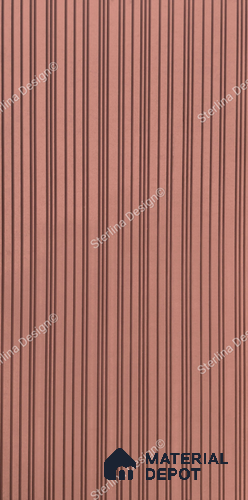 Red Plain Colour Louver 257 STER (257) 8 ft x 4 ft MDF Panel - 12 mm | Suitable for Feature Wall, TV Unit & Living Room | Width is Subjected to 5% Variation