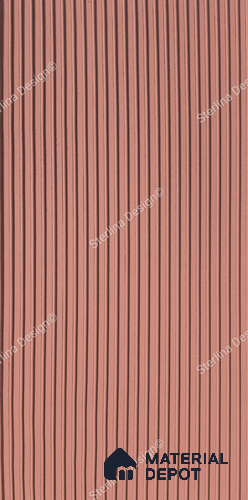 Red Plain Colour Louver 264 STER (264) 8 ft x 4 ft MDF Panel - 12 mm | Suitable for Feature Wall, TV Unit & Living Room | Width is Subjected to 5% Variation