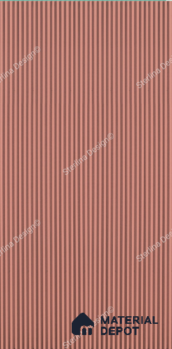 Red Plain Colour Louver PN 05005 8 ft x 4 ft MDF Panel - 16.5 mm | Suitable for Feature Wall, TV Unit & Living Room | Width is Subjected to 5% Variation