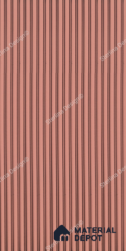 Red Plain Colour Louver PN 05006 8 ft x 4 ft MDF Panel - 16.5 mm | Suitable for Feature Wall, TV Unit & Living Room | Width is Subjected to 5% Variation