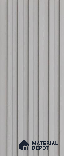 Grey Plain Colour look PN 03616 Elespe 9.5 ft x 5 inch WPC Louvers/Panels - 12 mm | Image 01