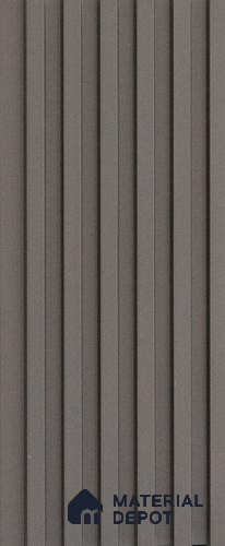 Black Plain Colour look PN 03615 Elespe 9.5 ft x 5 inch WPC Louvers/Panels - 12 mm | Image 01