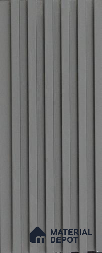 Black Plain Colour Louver PN 03621 9.5 ft x 4.9 inch WPC Panel - 12 mm | Suitable for Feature Wall, TV Unit & Living Room | Width is Subjected to 5% Variation