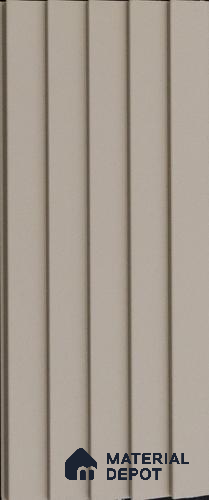Beige Plain Colour Louver PN 03625 9.5 ft x 4.9 inch WPC Panel - 12 mm | Suitable for Feature Wall, TV Unit & Living Room | Width is Subjected to 5% Variation