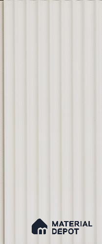 White Plain Colour Louver PN 03618 9.5 ft x 4.9 inch WPC Panel - 12 mm | Suitable for Feature Wall, TV Unit & Living Room | Width is Subjected to 5% Variation