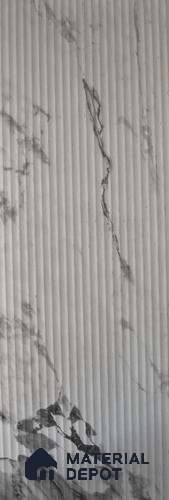 Marble Fluted LM 12716 8 ft x 4 ft Texture Finish Decorative Laminate - 1 mm | Suitable for TV Unit,Wardrobe, Kitchen Cabinets