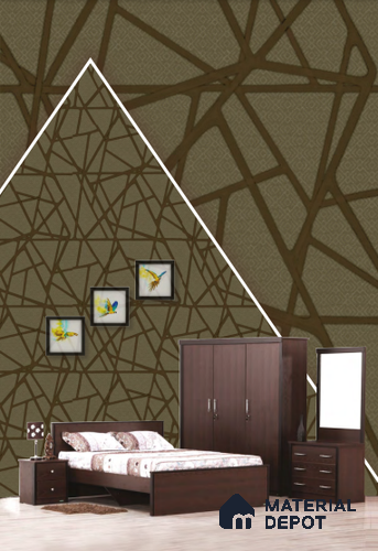 22542 | 10 Meter x 21 Inches Geometric Look Wallpaper - 57.41 Sq. Ft. | Minimum 15% wastage during installation
