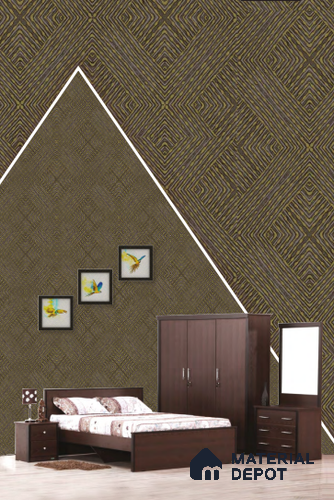 22571 | 10 Meter x 21 Inches Patterned Look Wallpaper - 57.41 Sq. Ft. | Minimum 15% wastage during installation