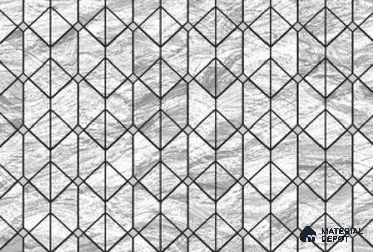 333124 | 10 Meter x 21 Inches Geometric Look Wallpaper - 57.41 Sq. Ft. | Minimum 15% wastage during installation