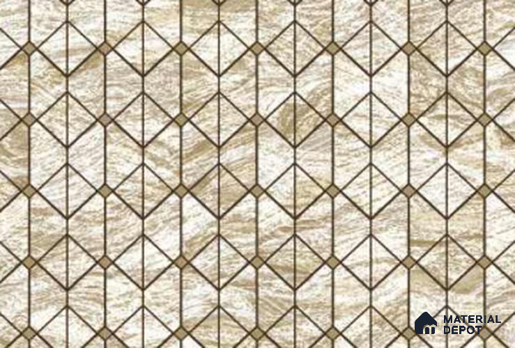 333125 | 10 Meter x 21 Inches Geometric Look Wallpaper - 57.41 Sq. Ft. | Minimum 15% wastage during installation
