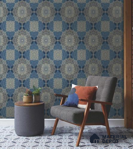 333138 | 10 Meter x 21 Inches Patterned Look Wallpaper - 57.41 Sq. Ft. | Minimum 15% wastage during installation