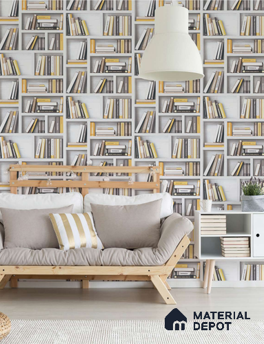 SF10-1 | 10 Meter x 21 Inches Patterned Look Wallpaper - 57.41 Sq. Ft. | Minimum 15% wastage during installation