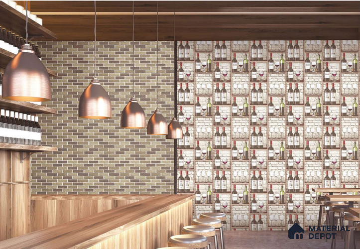 SF14-1 | 10 Meter x 21 Inches Patterned Look Wallpaper - 57.41 Sq. Ft. | Minimum 15% wastage during installation
