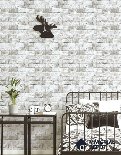 SF18-3 | 10 Meter x 21 Inches Stone Look Wallpaper - 57.41 Sq. Ft. | Minimum 15% wastage during installation