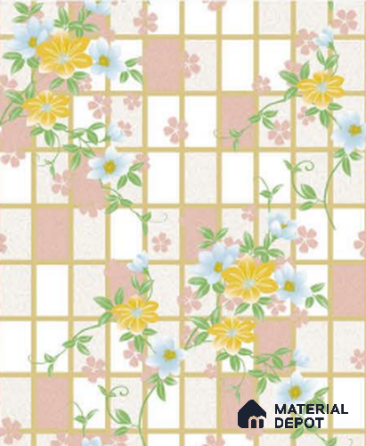 SF22-2 | 10 Meter x 21 Inches Florals Look Wallpaper - 57.41 Sq. Ft. | Minimum 15% wastage during installation