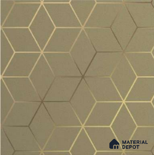 WK25-2520 | 10 Meter x 21 Inches Geometric Look Wallpaper - 57.41 Sq. Ft. | Minimum 15% wastage during installation