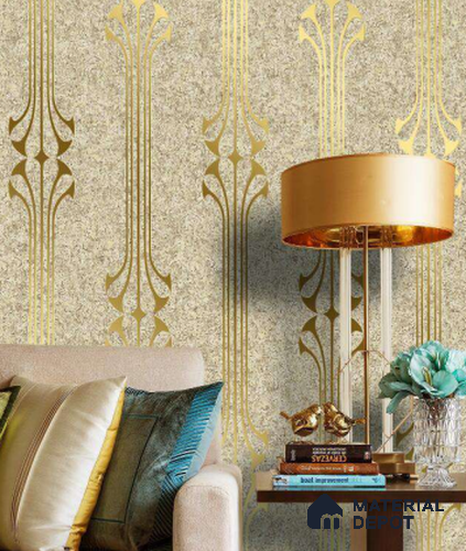 WK25-2536 | 10 Meter x 21 Inches Patterned Look Wallpaper - 57.41 Sq. Ft. | Minimum 15% wastage during installation
