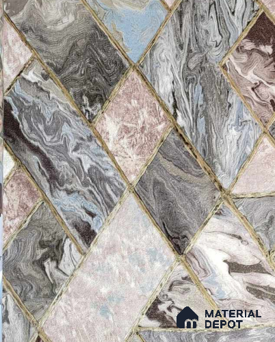 9033 | 5 Meter x 42 Inches Geometric Look Wallpaper - 57.37 Sq. Ft. | Minimum 15% wastage during installation