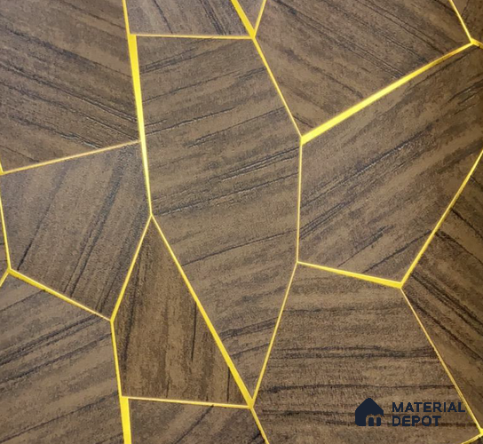 WK15-1524 | 10 Meter x 21 Inches Geometric Look Wallpaper - 57.41 Sq. Ft. | Minimum 15% wastage during installation