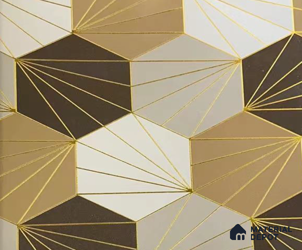 WK15-1541 | 10 Meter x 21 Inches Geometric Look Wallpaper - 57.41 Sq. Ft. | Minimum 15% wastage during installation