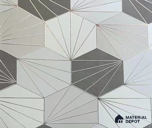 WK15-1542 | 10 Meter x 21 Inches Geometric Look Wallpaper - 57.41 Sq. Ft. | Minimum 15% wastage during installation