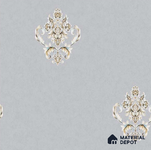 SG-2212 | 10 Meter x 21 Inches Damask Look Wallpaper - 57.41 Sq. Ft. | Minimum 15% wastage during installation