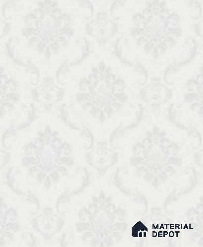 555152 | 10 Meter x 21 Inches Damask Look Wallpaper - 57.41 Sq. Ft. | Minimum 15% wastage during installation
