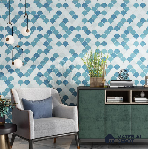 TV 0503 | 10 Meter x 21 Inches Patterned Look Wallpaper - 57.41 Sq. Ft. | Minimum 15% wastage during installation
