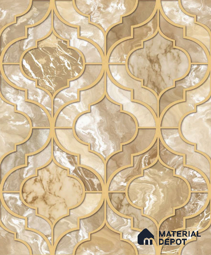 1117 | 10 Meter x 21 Inches Patterned Look Wallpaper - 57.37 Sq. Ft. | Minimum 15% wastage during installation
