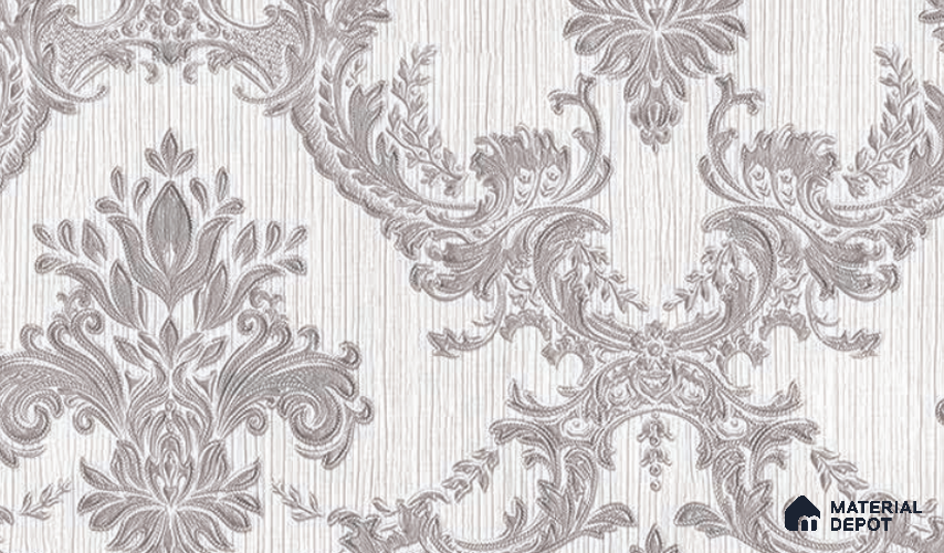 1501-02 | 5 Meter x 42 Inches Damask Look Wallpaper - 57.41 Sq. Ft. | Minimum 15% wastage during installation