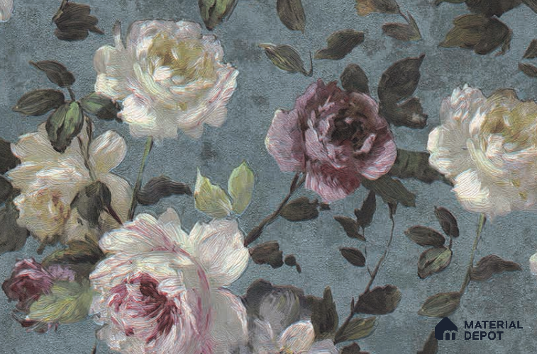 1513-03 | 5 Meter x 42 Inches Florals Look Wallpaper - 57.41 Sq. Ft. | Minimum 15% wastage during installation