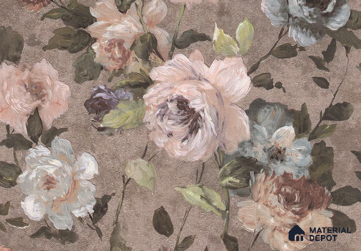 1513-05 | 5 Meter x 42 Inches Florals Look Wallpaper - 57.41 Sq. Ft. | Minimum 15% wastage during installation