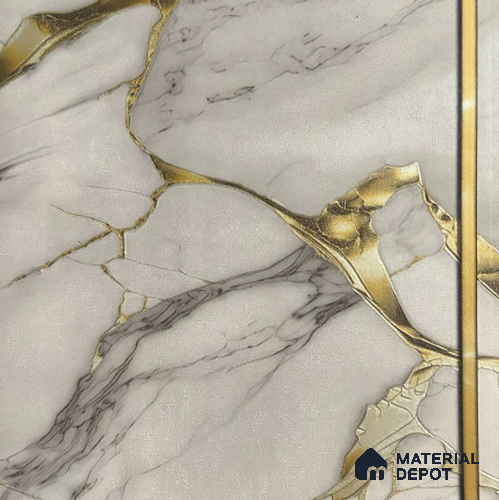 170-46 | 9.6 Meter x 20.87 Inches Marble Look Wallpaper - 54.77 Sq. Ft. | Minimum 10% wastage during installation